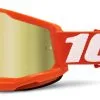 100% Strata 2 Goggles - Mirrored Lens Orange/Mirror Gold [Open Box]