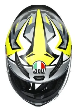 AGV Helmets AGV K1 Mir 2018 Helmet -Moto Parts Store agvk1 mir2018 helmet white black yellow 9