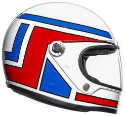 AGV Helmets AGV X3000 Lucky Helmet (MS) -Moto Parts Store agvx3000 lucky helmet white blue red 2