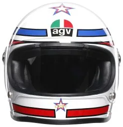 AGV Helmets AGV X3000 Lucky Helmet (MS) -Moto Parts Store agvx3000 lucky helmet white blue red 3
