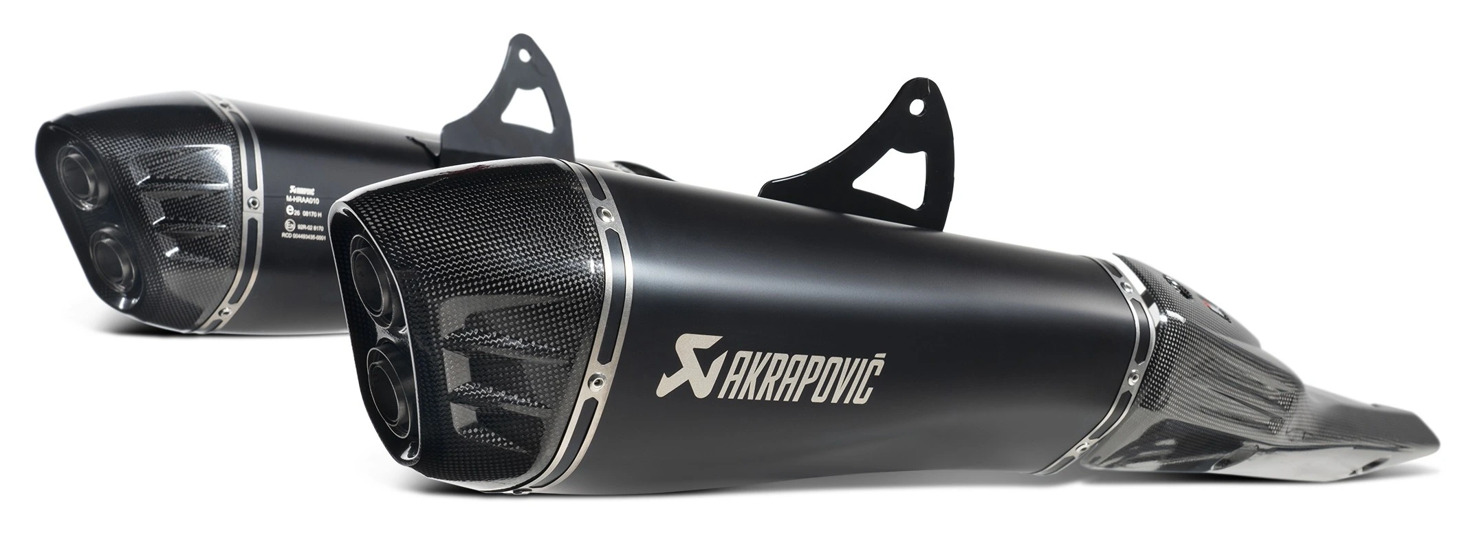 Akrapovic Slip-On Exhaust Suzuki Hayabusa 2022-2023 Black Aluminum/Carbon Fiber [Open Box]