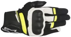 Alpinestars Booster Gloves 5 Alpinestars Booster Gloves -Moto Parts Store alpinestars booster gloves black white fluo yellow