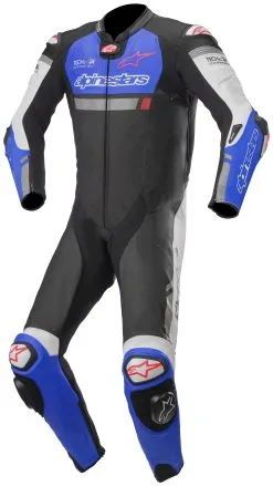 Alpinestars Missile Ignition Race Suit For Tech Air Race -Moto Parts Store alpinestars suit mis ign1 pc black blue white