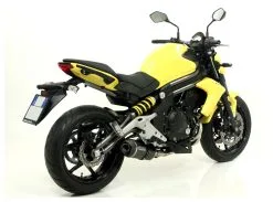 Arrow Exhaust Arrow Race-Tech Exhaust System Kawasaki Ninja 650 / Versys 650 / ER6n Black Aluminum/Carbon Fiber [Demo - Good] -Moto Parts Store arrow race tech exhaust system kawasaki ninja650 versys650 er6n 3