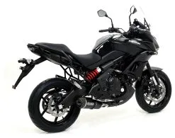 Arrow Exhaust Arrow Race-Tech Exhaust System Kawasaki Ninja 650 / Versys 650 / ER6n Black Aluminum/Carbon Fiber [Demo - Good] -Moto Parts Store arrow race tech exhaust system kawasaki ninja650 versys650 er6n 5