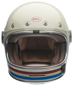 Bell Helmets Bell Bullitt Stripes Helmet -Moto Parts Store bell bullitt stripes helmet pearl white oxblood blue 3