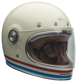 Bell Helmets Bell Bullitt Stripes Helmet -Moto Parts Store bell bullitt stripes helmet pearl white oxblood blue 5