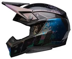 Bell Helmets Bell Moto-10 Spherical Mirage Helmet -Moto Parts Store bell moto10 spherical mirage helmet black iridescent blue 2