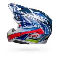 Bell Helmets Bell Moto-10 Spherical Tomac Replica Helmet -Moto Parts Store bell moto10 spherical tomac replica helmet blue white 2