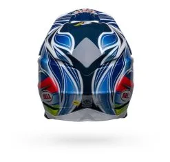 Bell Helmets Bell Moto-10 Spherical Tomac Replica Helmet -Moto Parts Store bell moto10 spherical tomac replica helmet blue white 3