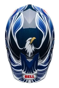 Bell Helmets Bell Moto-10 Spherical Tomac Replica Helmet -Moto Parts Store bell moto10 spherical tomac replica helmet blue white 4
