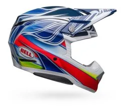 Bell Helmets Bell Moto-10 Spherical Tomac Replica Helmet -Moto Parts Store bell moto10 spherical tomac replica helmet blue white 6