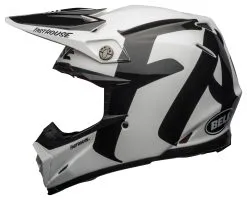 Bell Helmets Bell Moto-9 Flex Fasthouse Newhall Helmet -Moto Parts Store bell moto9 flex fast house newhall helmet white black 1