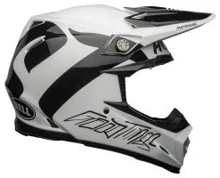 Bell Helmets Bell Moto-9 Flex Fasthouse Newhall Helmet -Moto Parts Store bell moto9 flex fast house newhall helmet white black 2