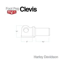 Biltwell Parts Biltwell Replacement Male Mount Foot Peg Clevis For Harley -Moto Parts Store biltwell replacement male mount foot peg clevis for harley