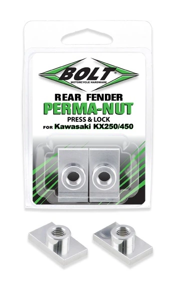 Bolt Hardware Rear Fender Perma Nuts Kawasaki KX250 / KX450 2019-2023 1 Bolt Hardware Rear Fender Perma Nuts Kawasaki KX250 / KX450 2019-2023
