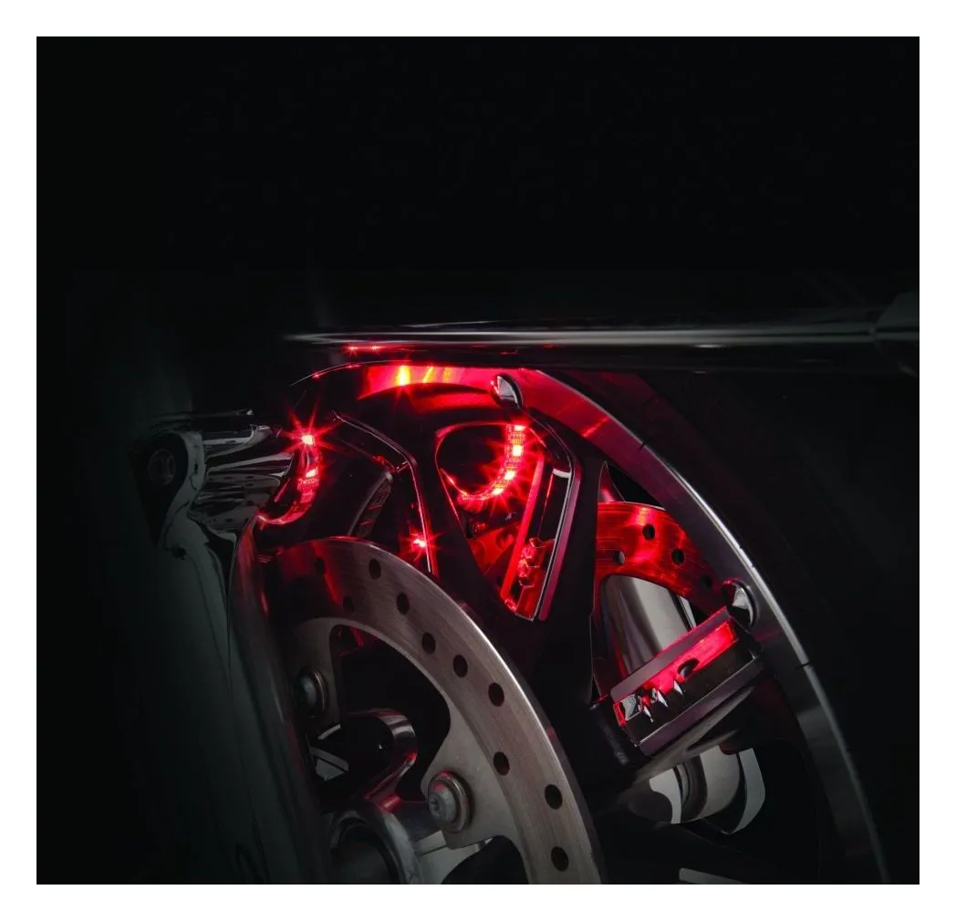 Ciro Shock & Awe Fork Mounted Illuminators For Harley Touring 2000-2023