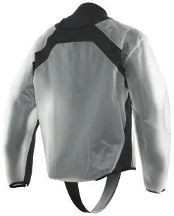 Dainese Rain Body Racing D2 Rain Jacket -Moto Parts Store dainese rain body racing2 black clear 2