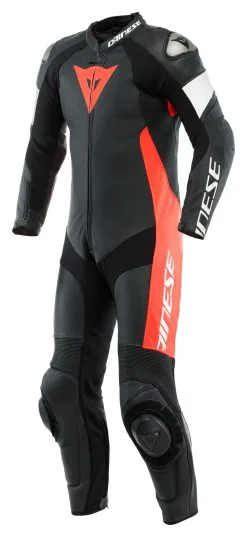 Dainese Tosa Perforated Race Suit -Moto Parts Store dainese tosa perforated leather suit black black white 4