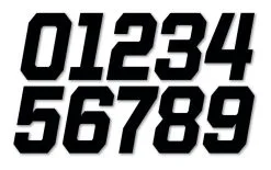 DCOR D'COR Visuals Race Series Numbers