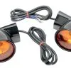 Drag Specialties Bullet-Style Front Turn Signals For Harley 1986-2023