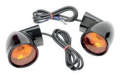 Drag Specialties Bullet-Style Front Turn Signals For Harley 1986-2023