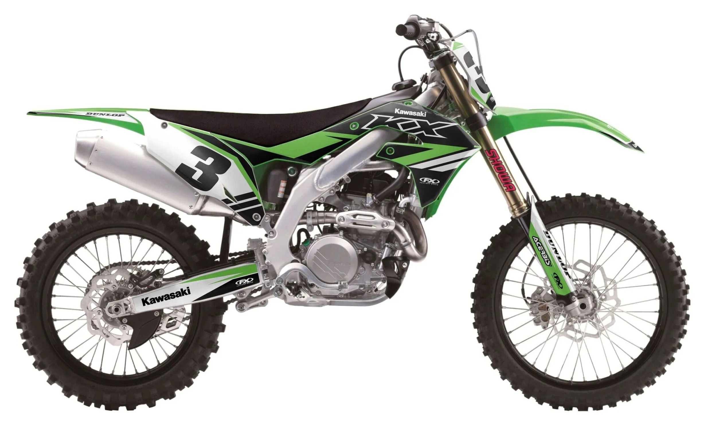 Factory Effex EVO 17 Shroud / Airbox Graphics Kit Kawasaki KX85 / KX100 2014-2021 [Open Box]