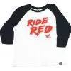 Factory Effex Youth Honda Ride Red Baseball T-Shirt