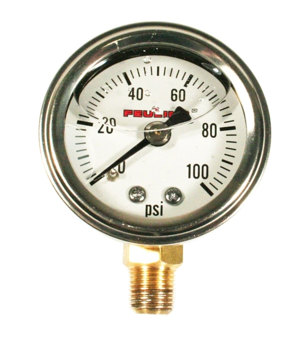 Feuling Liquid Filled Bottom Port Oil Pressure Gauge 2 Feuling Liquid Filled Bottom Port Oil Pressure Gauge - Image 2