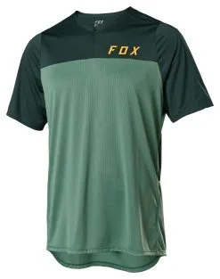Fox Racing Flexair Zip Short Sleeve MTB Jersey (SM)