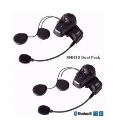 Sena SMH10 Bluetooth Headset Dual Pack -Moto Parts Store head med2 1