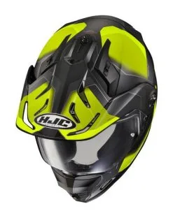 HJC Helmets HJC DS-X1 Synergy Helmet -Moto Parts Store hjcdsx1 synergy helmet black hi viz 3
