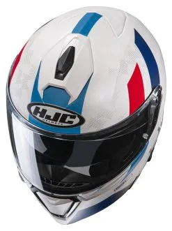 HJC Helmets HJC I90 Syrex Helmet -Moto Parts Store hjci90 syrex helmet white blue red 2