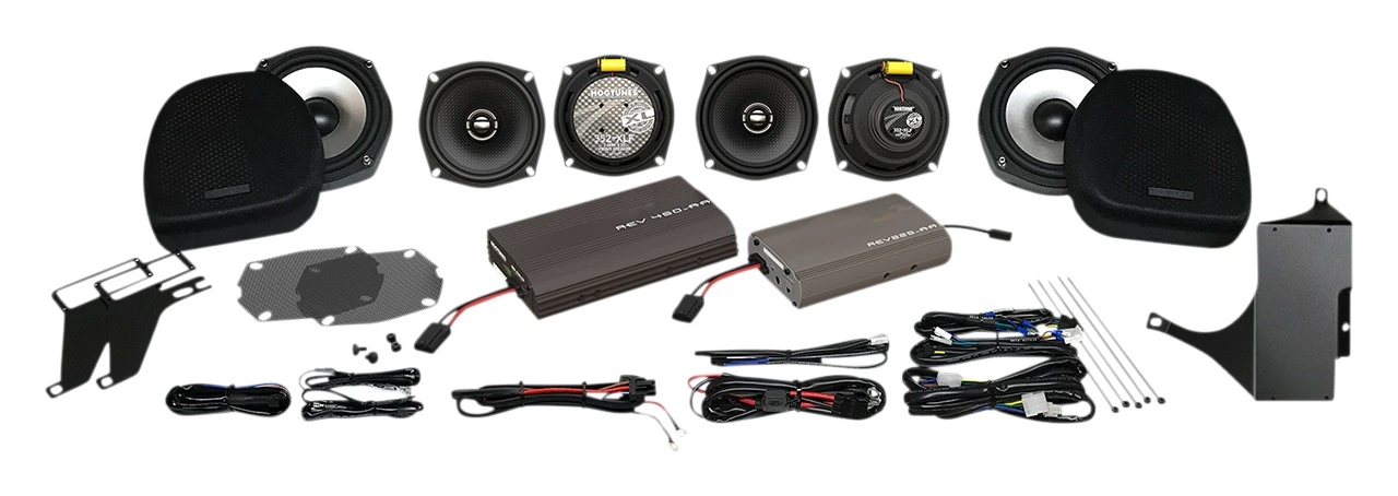 Hogtunes 425-Watt Ultra 6 Pack Amp And Speaker Kit For Harley Touring 1998-2013 1 Hogtunes 425-Watt Ultra 6 Pack Amp And Speaker Kit For Harley Touring 1998-2013