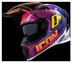 Icon Airflite Quarterflash Helmet Purple / MD [Open Box] -Moto Parts Store icon airflite quarterflash helmet purple md open box purple 3