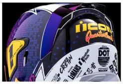 Icon Airflite Quarterflash Helmet Purple / MD [Open Box] -Moto Parts Store icon airflite quarterflash helmet purple md open box purple 5
