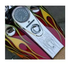 Joker Machine Flame Full Length Dash Cover For Harley Road King 1994-2007 -Moto Parts Store joker machine flame full length dash cover for harley road king19942007 flame 8