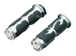 Kuryakyn Flame ISO Grips For Metric Cruiser