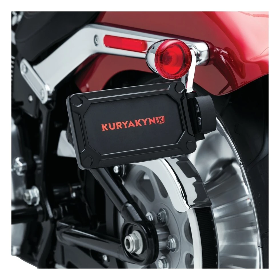 Kuryakyn Nova Side Mount License Plate Frame For Harley Softail 2018-2023
