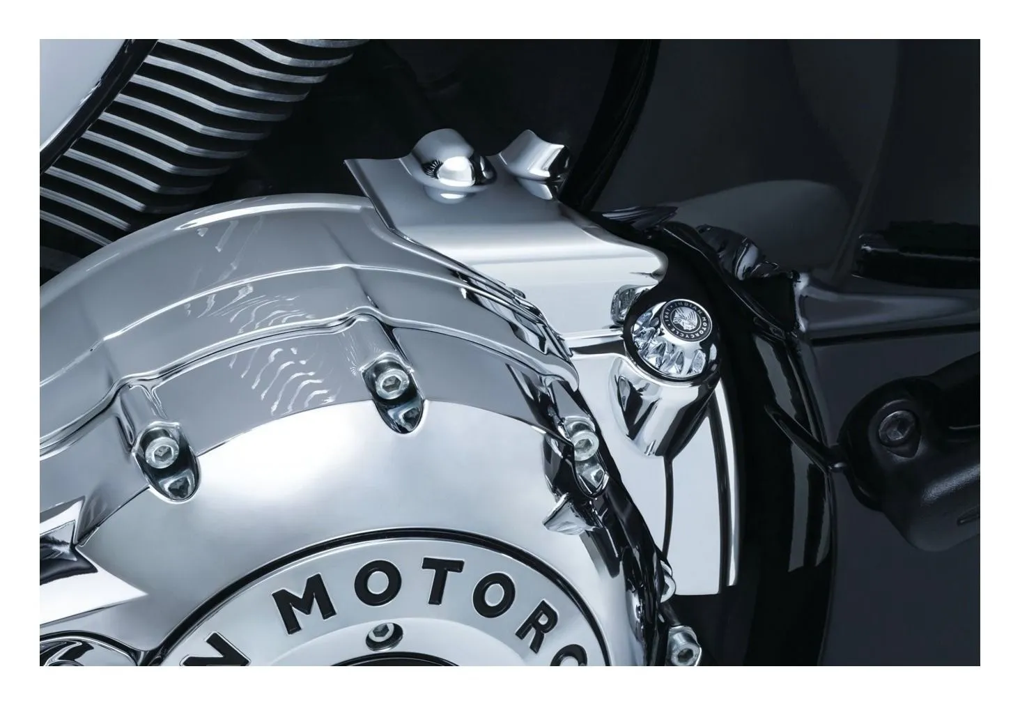 Kuryakyn Rear Oil Panel Accent For Indian 2014-2023 2 Kuryakyn Rear Oil Panel Accent For Indian 2014-2023 - Image 2