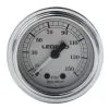 Legend Suspension Air Gauge For Harley Touring / Trike Silver Gauge/White Face [Open Box]