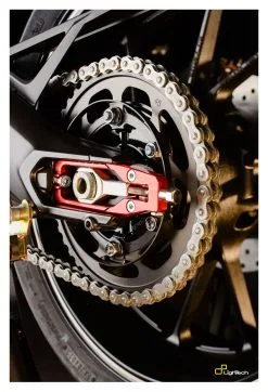 LighTech Chain Adjusters Kawasaki Z900 2017-2022 Red [Previously Installed]