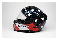 LS2 Helmets LS2 Challenger GT Carbon Americarbon Helmet -Moto Parts Store ls2 helmets challenger c americarbon red gloss red white blue 10