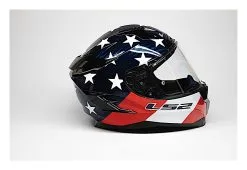 LS2 Helmets LS2 Challenger GT Carbon Americarbon Helmet -Moto Parts Store ls2 helmets challenger c americarbon red gloss red white blue 8