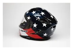 LS2 Helmets LS2 Challenger GT Carbon Americarbon Helmet -Moto Parts Store ls2 helmets challenger c americarbon red gloss red white blue 9