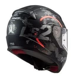 LS2 Helmets LS2 Youth Rapid Circle Helmet -Moto Parts Store ls2 youth rapid circle helmet matte titanium fluo orange 3