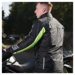 Merlin Rainwear Jacket (SM Only) -Moto Parts Store merlin rainwear jacket black fluo yellow 4