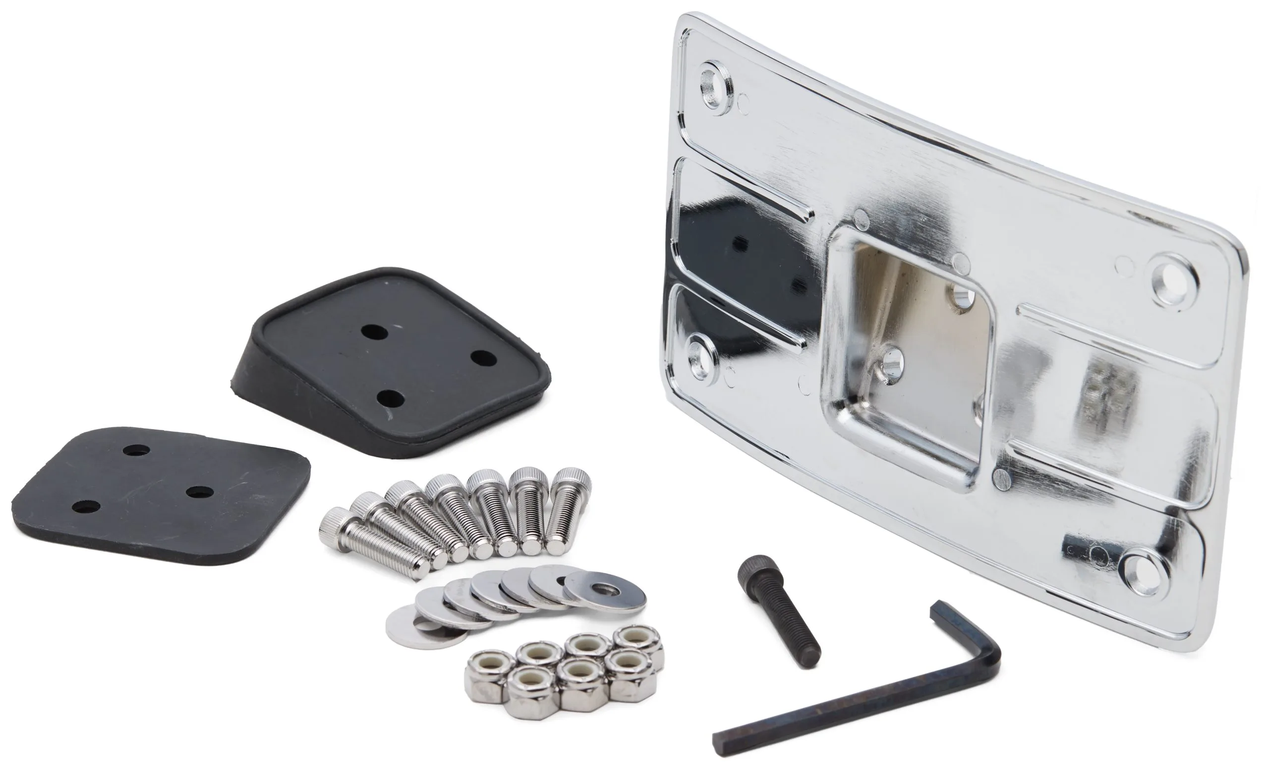 Milwaukee Twins Curved License Plate Bracket 1 Milwaukee Twins Curved License Plate Bracket