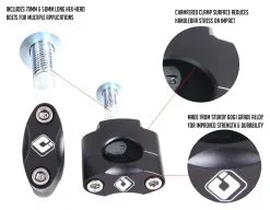 ODI Universal Bar Mounts 1 1/8" 3 ODI Universal Bar Mounts 1 1/8" -Moto Parts Store odi universal bar mounts118 2