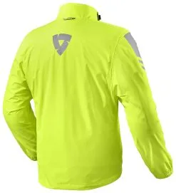 REV'IT! Cyclone 3 H2O Rain Jacket -Moto Parts Store revit cyclone3 h2 o rain jacket neon yellow 1